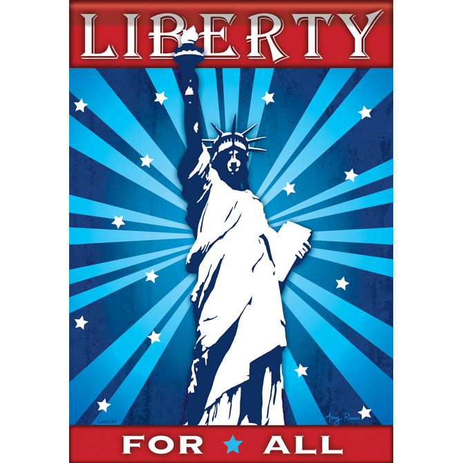 Lady Liberty Garden Flag, Statue Of Liberty Garden Flag